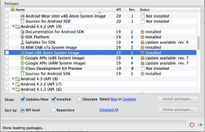 Intel Atom x86 Android System Images